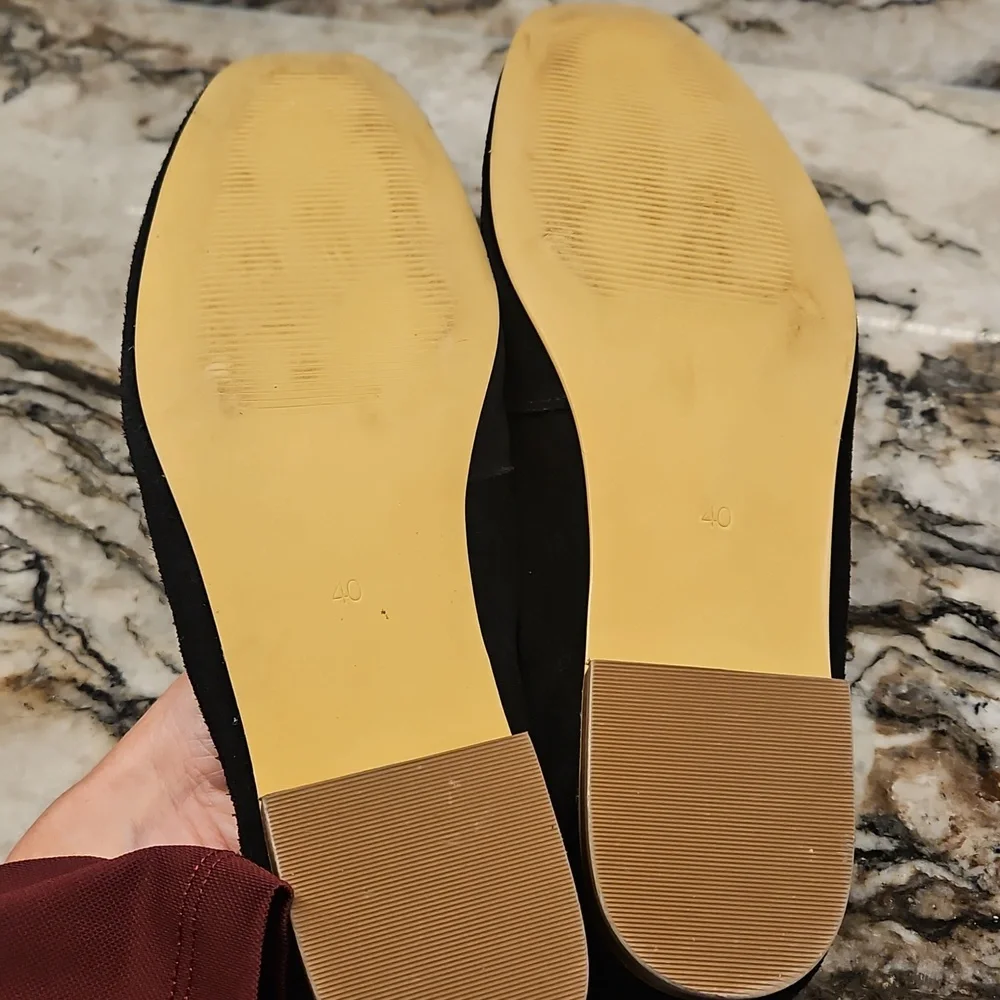 Shoe Design Suede Flats Size 40 (9) - Picture 6 of 6